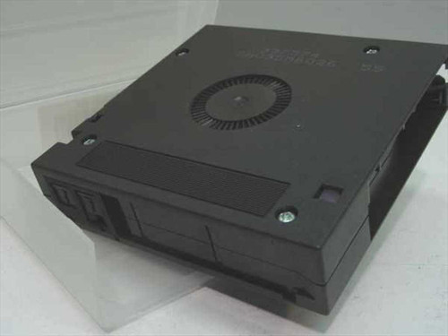 Maxell DLTtape IV cartridge bottom view showing tape reel hub and cartridge mechanics