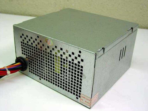 Allied AL-A300ATX 300W ATX power supply – rear and right side view showing exhaust vent grille and output harness