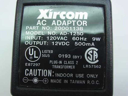 Xircom 2000113B AC Adapter 12VDC 500mA