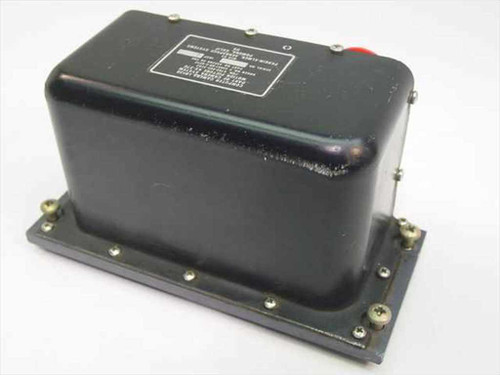 Perkin-Elmer LB13B Computer Camera 332269 – rear view showing black sealed housing with nameplate label and mounting flanges