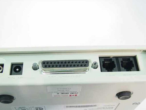 Enterprise Technologies Magnum 56KLAM rear panel showing DB25 RS-232 serial port, dual RJ-11 phone jacks, and DC power input