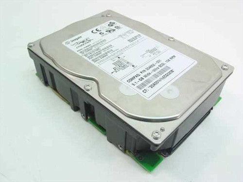 Seagate ST19101WC Cheetah 9.1GB 10000 RPM 80-Pin SCSI hard drive – top label view showing Compaq P/N 304862-001