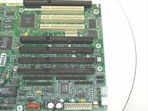 Dell 78971 system board close-up of ISA slots, PCI slots, and Dallas RTC chip lower left corner