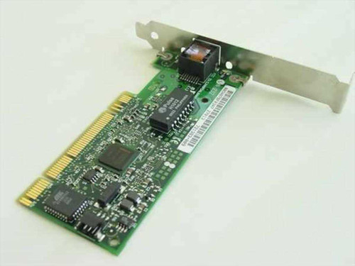 Intel 721383-009 PCI NIC — rear-angle view showing main controller chip and PCI edge connector