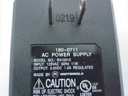 Motorola R410510 5 VDC 1 Amp from AC Adapter - Palm Device Cradle 180-0711