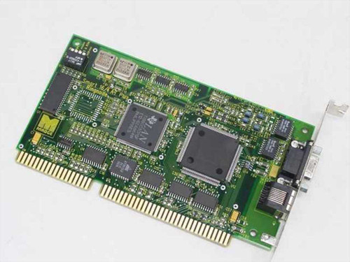 Madge Smart 16/4 AT Ringnode 152-048-06 Token Ring ISA Card – top component side showing main controller ICs and ISA edge connector