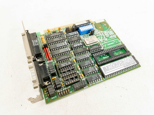 Everex EV-170 PWA00021 8-bit ISA I/O controller card – top component side view showing full PCB layout with ICs and ISA edge connector
