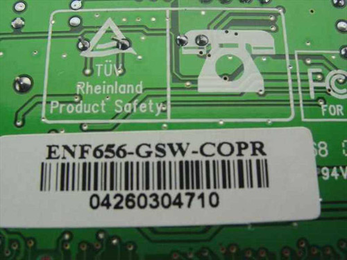 Encore ENF656-GSW-COPR model number label and barcode on PCB – TÜV Rheinland Product Safety certification marking visible