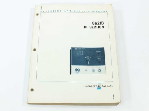 HP 8621B RF Section Operating and Service Manual