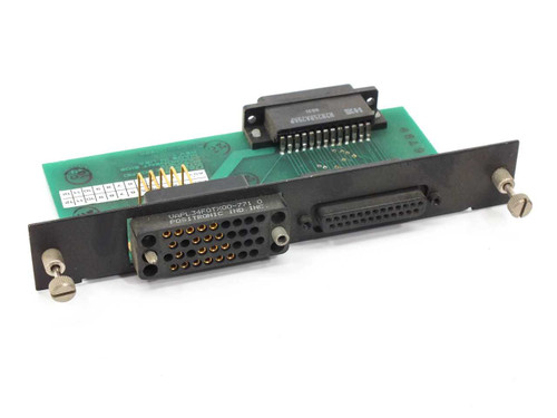 Datatel PCB31812 Network Communication Interface Board REV 1 — front view showing faceplate with multi-pin D-sub and high-density connector