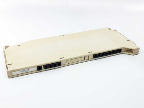 Lucent 517C29 Merlin Legend line card – rear edge view showing RJ-style port array and label