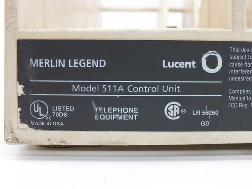 Lucent 511A Control Unit Merlin Legend Avaya AT&T - Phone System PBX 108059304