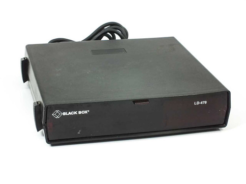 Black Box ME728A asynchronous line driver multiplexer — front panel view showing LD-478 label and power cord