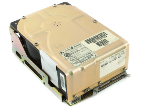 HP 97548-60061 Hard Drive – bottom rating plate showing Model 97548-60061, +12V/+5V ratings, Made in USA, and serial number label
