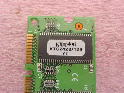 Kingston KTC2428/128 label close-up showing model number and CE marking on module