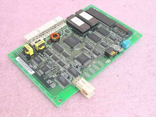 NEC PN-SC00 NEAX IVS 2000 CPU circuit card – reverse top angle showing transformer, large ICs, memory chips, and multi-pin connector