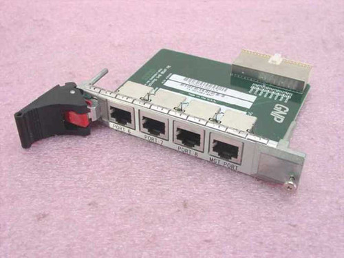 GNP 1-503285 AM 3U cPSB 8+1 RTM cPCI Switch Board — front view showing four RJ-45 ports (Port 1, Port 2, Port 3, MGT Port) and ejector handle