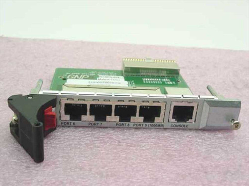 GNP PDSi 1-503753C1 3U cPSB Switch RTM – front panel view showing Port 6, 7, 8, Port 9 (1000MB) RJ45 ports and Console port