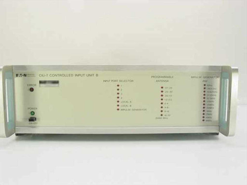 Eaton CIU-7 Controlled Input Unit B — front panel straight-on view with ERROR and POWER indicators visible on left, three labeled LED status columns across panel