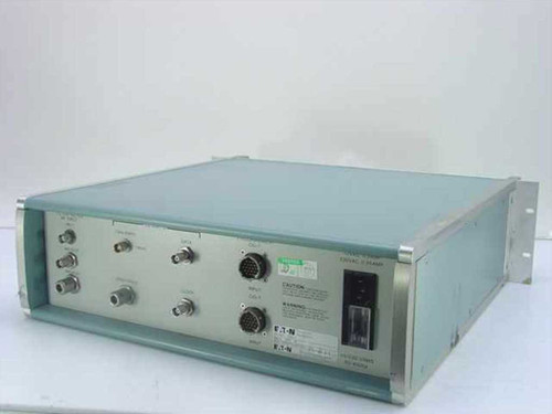 Eaton CIU-7 Controlled Input Unit A rear panel — BNC connectors, circular multi-pin connector, power inlet, and Eaton branding labels