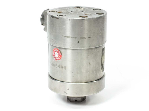 Teledyne Taber 206-SA pressure transducer side view showing stainless steel cylindrical body and red calibration sticker