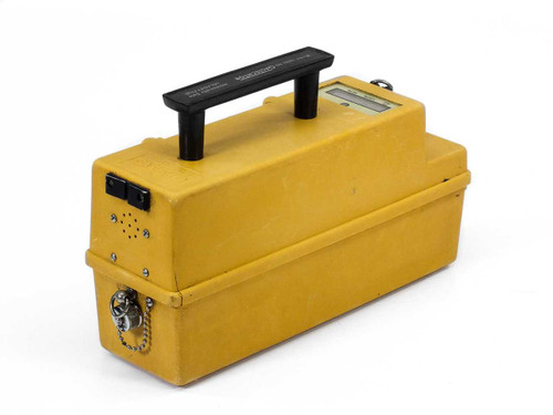 GasTech 3220 HS GasTechtor gas monitor — right-side view showing LCD display at top and locking connector with bead chain at lower left