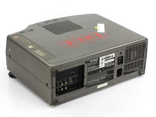 Eiki LC-180 LC Color Video Projector – rear-right three-quarter view showing input panel and cooling vents