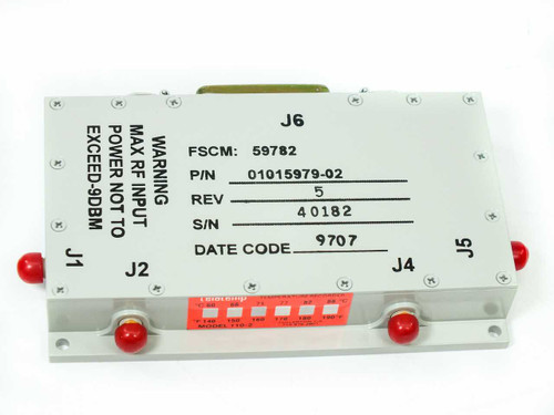 Microwave FSCM:59782 13.75 - 14.8 GHz KU Band Solid State RF Device w Test Sheet