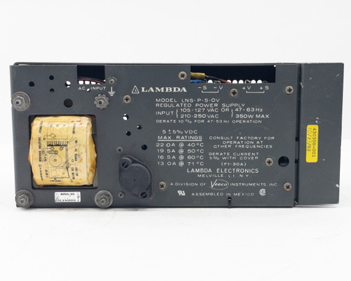 Lambda Electronics LNS-P-5-OV Regulated DC Power Supply 105/250 Volts 47-63 Hz