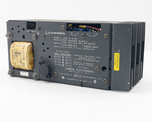 Lambda Electronics LNS-P-5-OV Regulated DC Power Supply 105/250 Volts 47-63 Hz