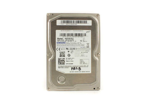 Samsung HD161GJ 160GB 3.5-inch SATA hard drive – top label view showing model number and specifications