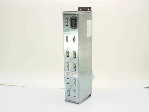 EMS 300-1393-01 Model 10 AC Power Sequencer – right-side view showing rear panel with DB9 connectors and switched outlet ports