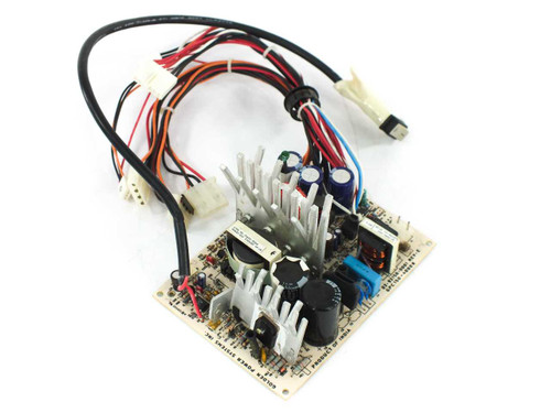 Golden Power GPC150-4000K AT power supply PCB assembly — top view showing heat sink, capacitors, and full wire harness