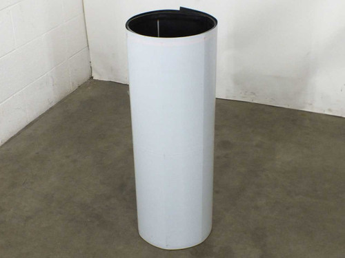 Xunlight XSD38-123 123W flexible solar panel fully rolled into a compact cylinder under 12 inches diameter, white backing visible