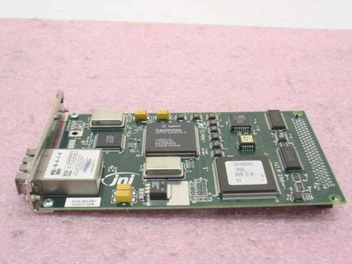 Sun JNI FC64-1063 HBA – top-side PCB view showing Tachyon Fibre Channel chipset and JNI branding
