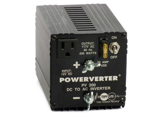 Tripp Lite PV 200 Powerverter 200W 12V DC to 117V AC - Automotive Power Inverter