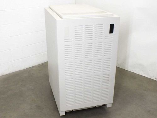 HP C2785A rack enclosure — right side view showing louvered ventilation panels and caster base