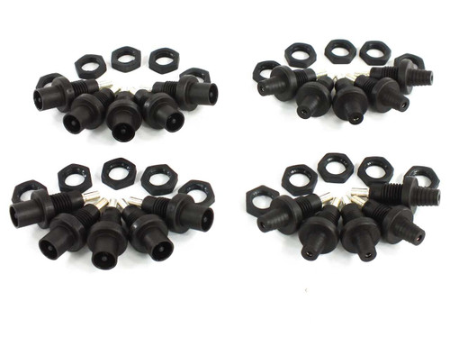 Multi-Contact MC3 PV-ADBP panel mount connectors — lot of 10 male/female pairs with hex mounting nuts, overhead group view