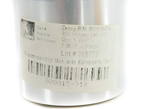 Zebra 800015-914 Clear 1.0 mil Full Card Linerless Laminate for P620 P630i P640i Zebra 800015-914 Clear 1.0 mil Full Card Linerless Laminate for P620 P630i P640i