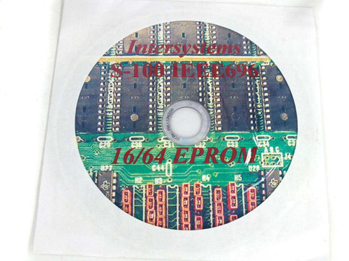 Ithaca Intersystems S-100 IEEE-696 16/64 EPROM CD-ROM disc in sleeve, labeled Intersystems 16/64 EPROM