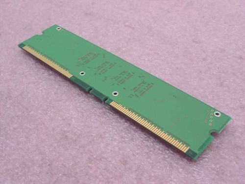 NEC MC-4R64CPE6C-653 64MB RDRAM RIMM — PCB reverse side showing green circuit board and gold RIMM edge connector