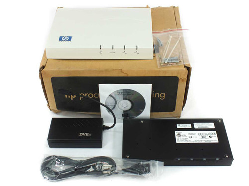 HP ProCurve J8133A 520wl Wireless Access Point new open box with mounting plate, DVE power adapter, power cord, CD, hardware, and original HP ProCurve box