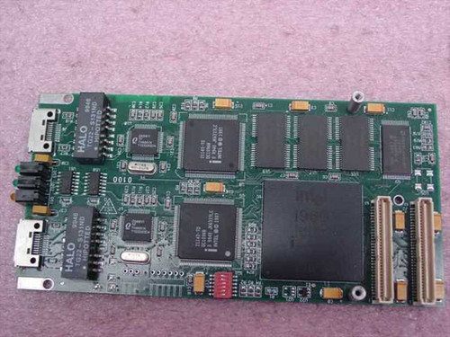Ramix PMC664 700470 controller card top view showing Quicc processor ICs and PMC edge connector
