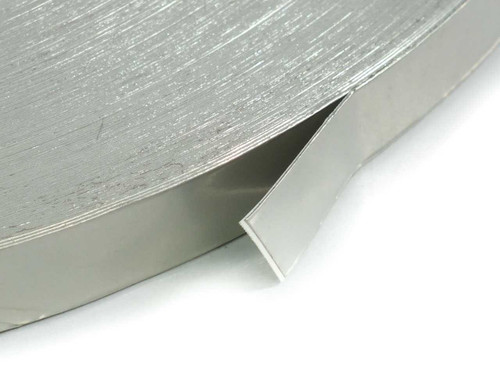 3M 1183 Copper Foil EMI Tape — close-up of tape edge and backing, showing metallic foil face and adhesive underside