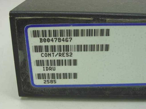 CRC IDRU-II top side label showing barcode B00478467, designation CONT/RES2, IDRU, and number 2585