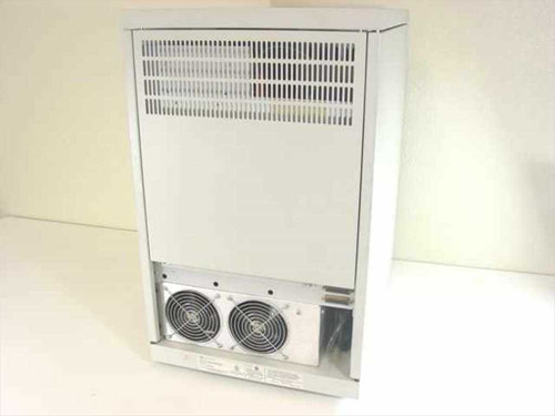 VMX D.I.A.L. PBX cabinet – rear view showing ventilation grille and dual cooling fans at bottom