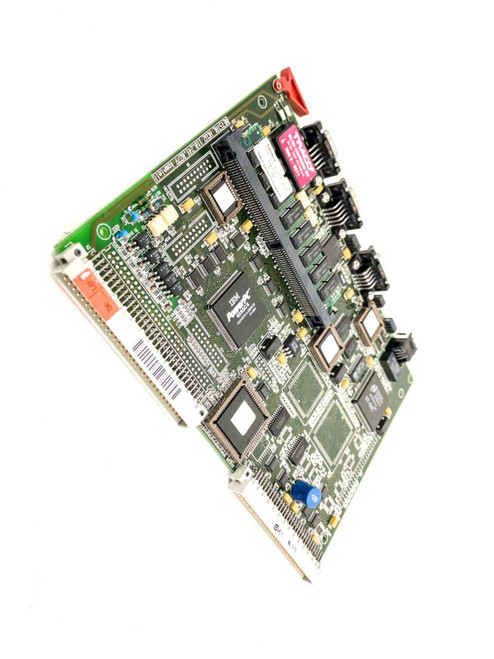 Netstal HCU2 110.241.0279 Komplett control board – angled top view showing IBM PowerPC processor and full PCB layout