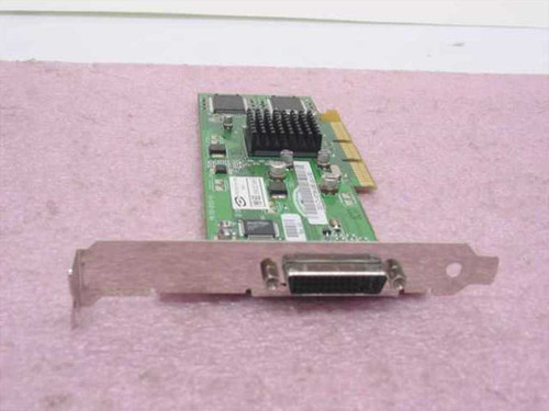 ATI 1028111001 Rage 128 Pro 32MB AGP video card — front view showing DVI connector and heatsink