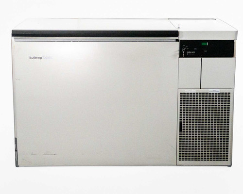 Thermo Fisher Isotemp C90-10D34 -70C chest freezer – left-front 3/4 view showing Isotemp Basic branding and control panel