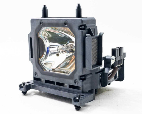 Sony LMP-H202 projector lamp with module – three-quarter front view showing housing and bulb